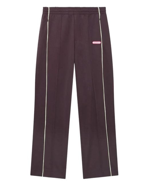 Casablanca Purple Side-Stripe Track Pants for men