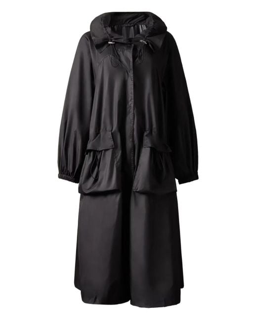 Perfect Moment Black Parachute Hooded Coat
