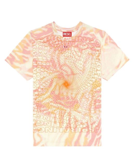 DIESEL Pink T-Regs-N6 T-Shirt