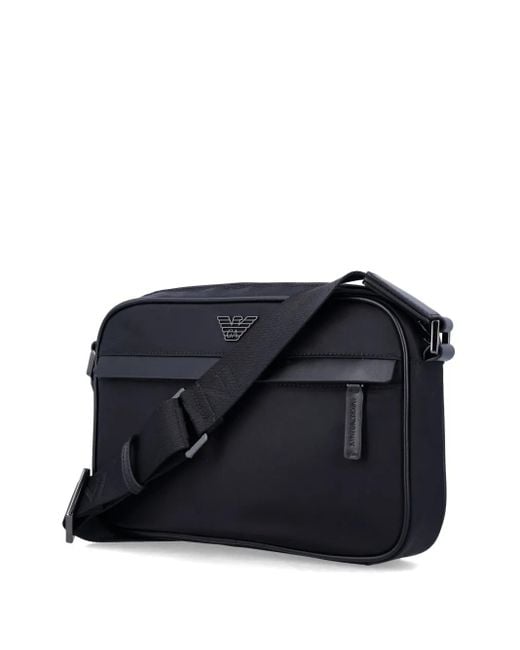 Emporio Armani Crossbodytas Met Logoplakkaat in het Black voor heren