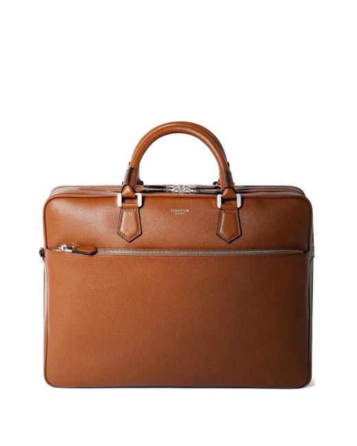 Borsa Porta Pc di Serapian in Brown da Uomo