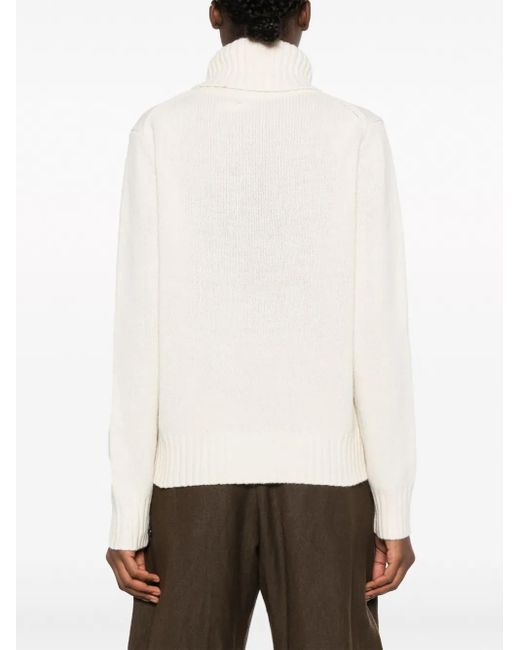 Polo Ralph Lauren White Relaxed Long Sleeves Pullover