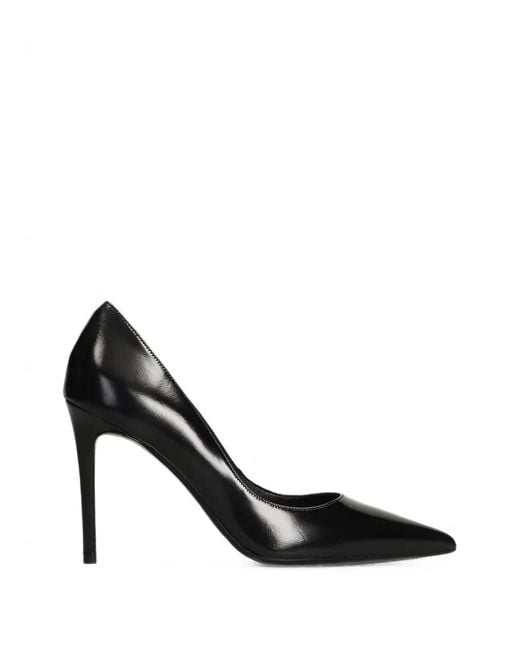 Chantal Black Pointed-Toe Pumps