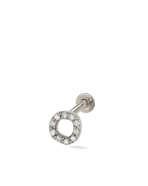Lark & Berry White 14Kt Halo Diamond Earring