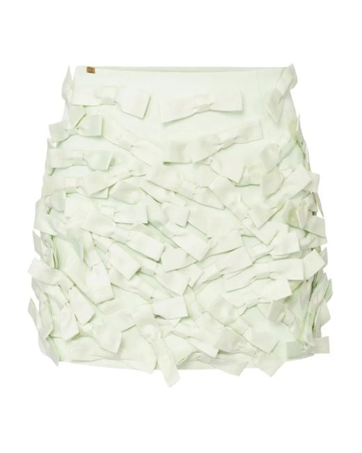 Elisabetta Franchi リボン ミニスカート White
