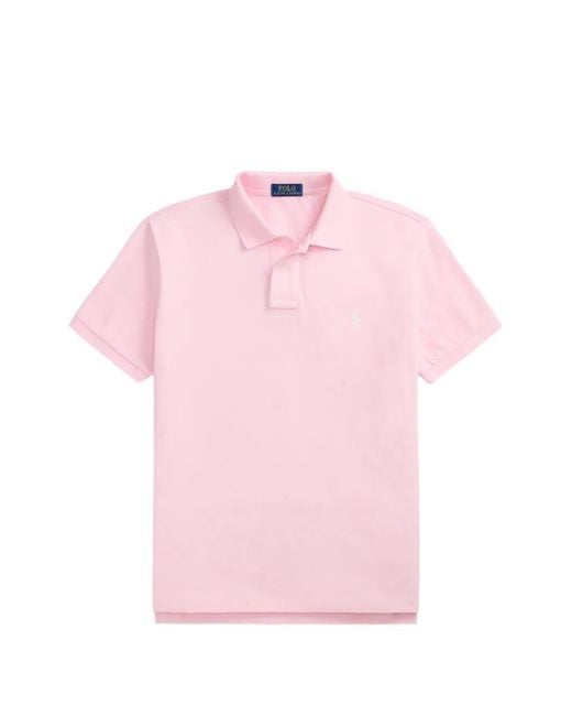 Polo Ralph Lauren Pink Short-Sleeve Polo Shirt for men