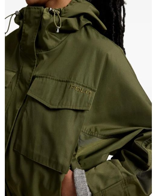 Polo Ralph Lauren Green Hooded Cropped Jacket