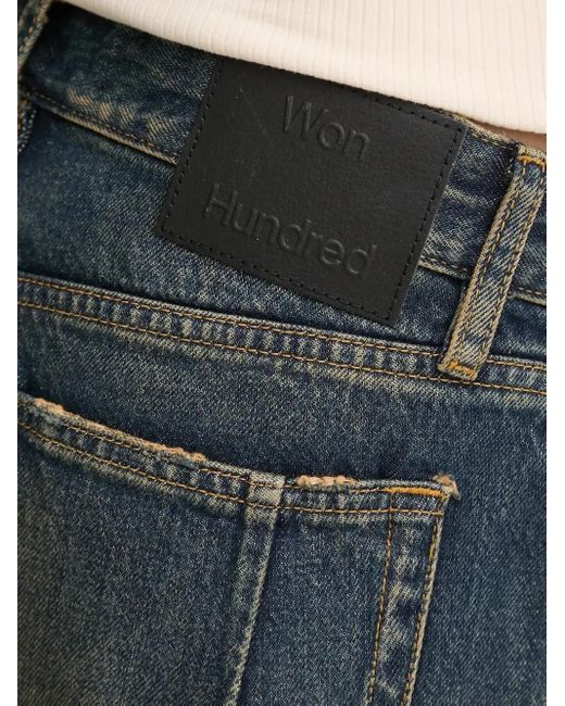 Won Hundred Green Faded Straight-Leg Jeans