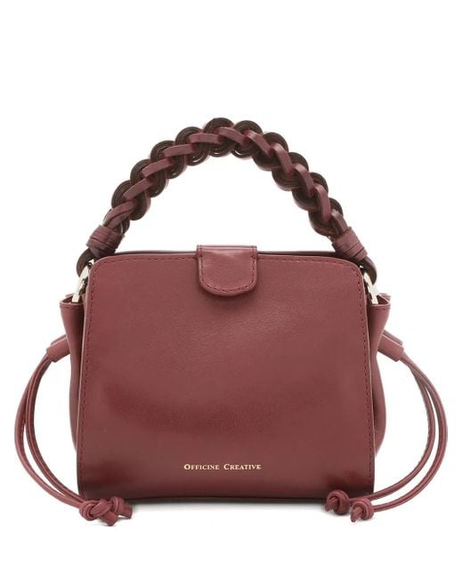 Officine Creative Purple Nolita leather shoulder bag