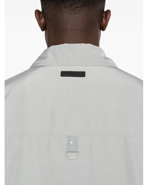 Moose Knuckles Gray Charlesbourg Shirt Jacket for men