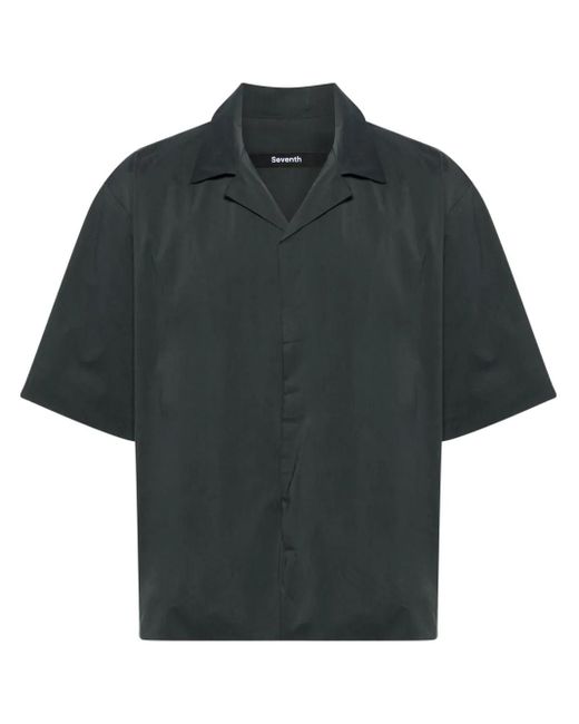 Seventh Black Short-Sleeve Shirt for men