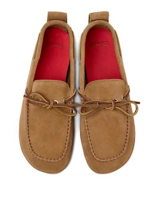 Camper Right Nina Suède Bootschoenen Met Veters in het Brown