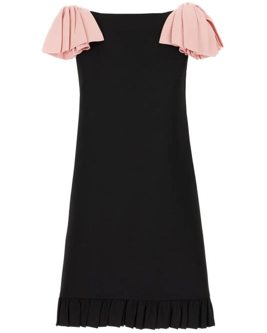 Valentino Garavani Black Crepe Mini Dress