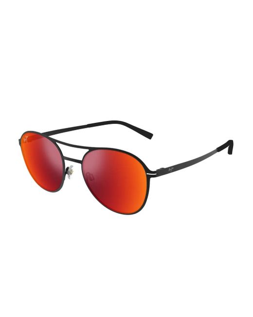 Occhiali Da Sole Half Moon di Maui Jim in Red