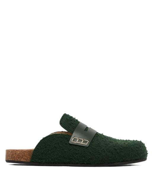 J.W. Anderson Green Felt Loafers