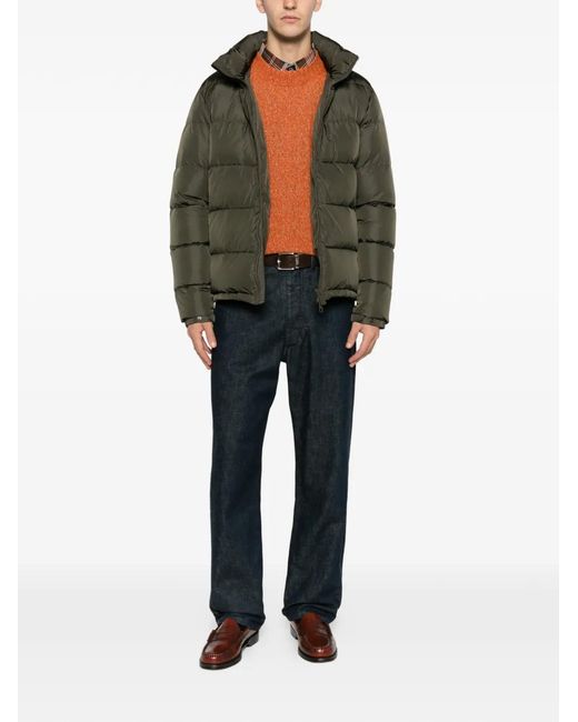 Aspesi Green Zip Puffer Jacket for men