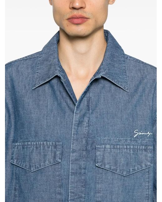 Camisa Vaquera Givenchy de hombre de color Blue