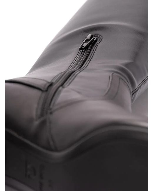 Pinko Black Knee-High Boots With Pointed Toe