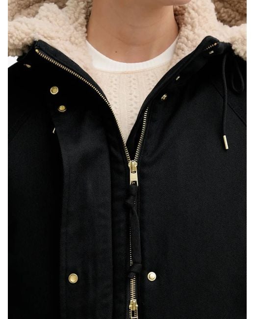 Marc O' Polo Black Drawstring Hooded Jacket