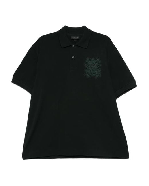 Lacoste Black Cotton Polo Shirt