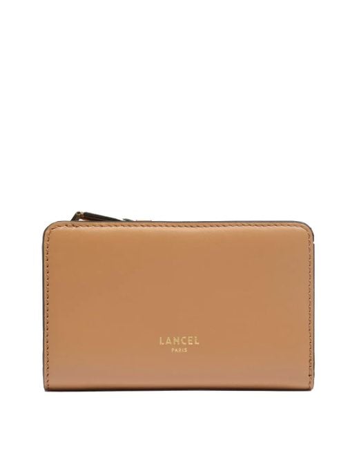 Lancel Brown Origami De Lancer Compact Wallet