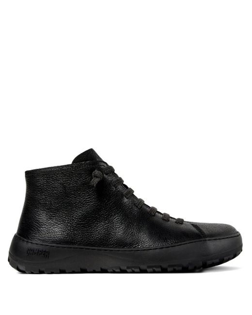 Camper Black Peu Serra Lace-Up Zip Boots