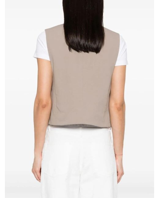 AMI Multicolor Open-Front Waistcoat