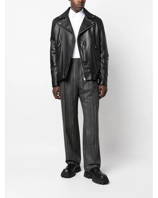 Versace Gray Flannel Trousers for men