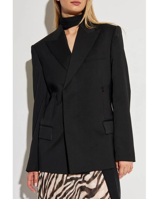Helmut Lang Black Boxy Blazer