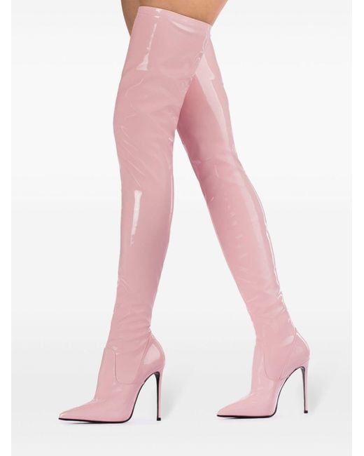 Le Silla Pink Eva Overknee-Stiefel 120mm