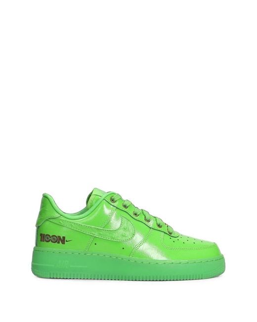 Nike Green Air Force 1 07 Lx Leather Low-Top Sneakers for men