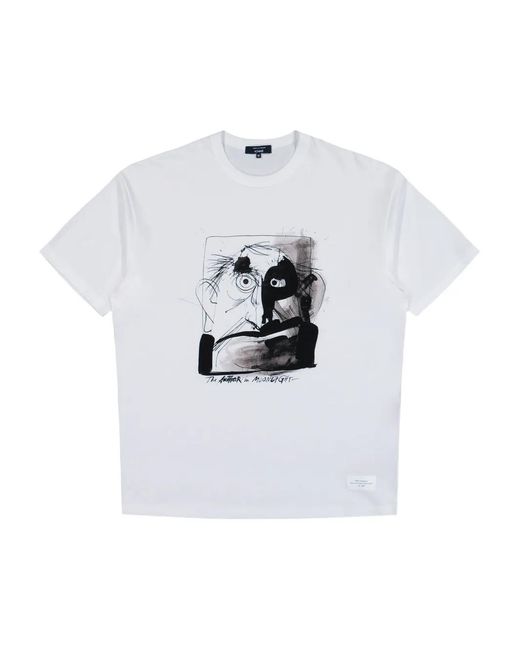 Comme des Garçons White Print-Detail T-Shirt for men