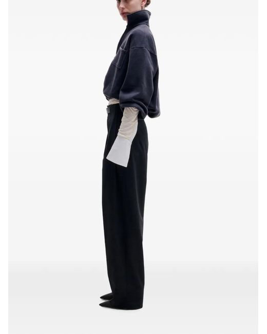 DARKPARK Black Belted Pleated Trousers