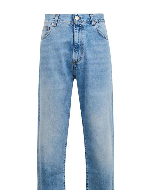 FAMILY FIRST Blue Five-Pockets Jeans for men