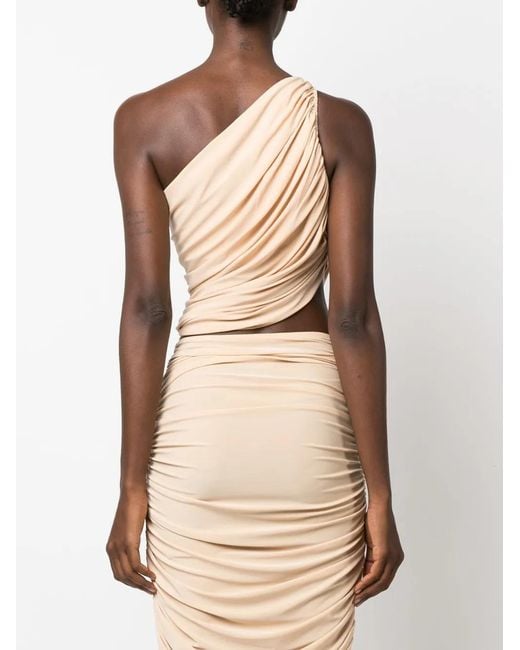 Norma Kamali Natural One-shoulder Top