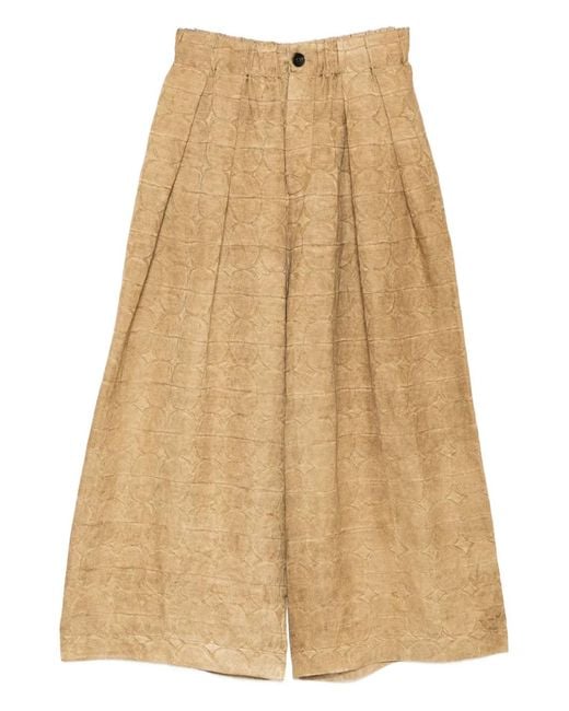 Uma Wang Natural Pantalon Texturé