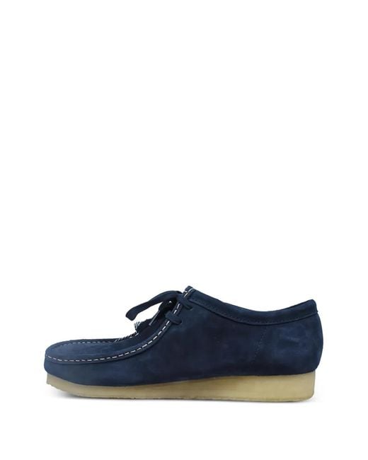 Clarks Blue Lace-Up Boots for men