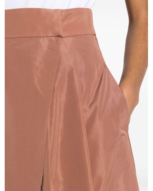Pinko Brown Propenso Taffeta Maxi Skirt