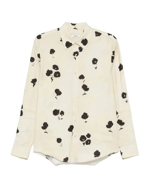 Sandro Natural Floral-Print Shirt for men