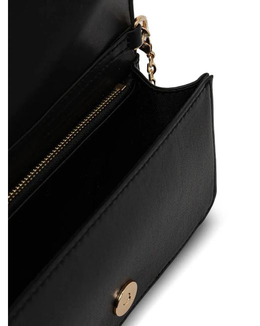 Bolso de hombro acolchado Love Moschino de color Black