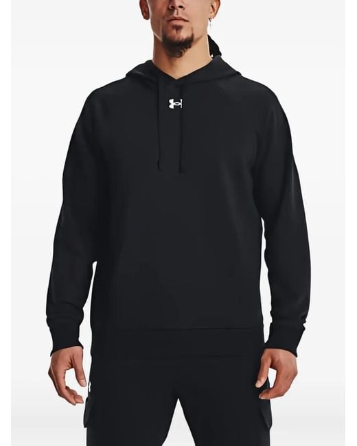 Under Armour Blue Rival Fleece Hoodie for men