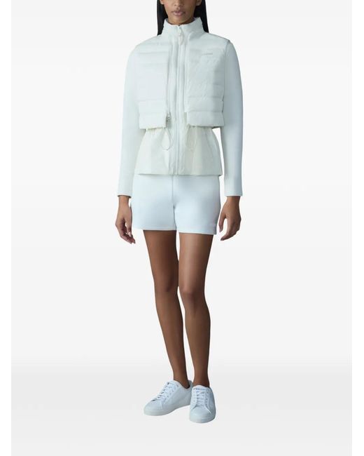 Mackage Blue Priscilla Quilted-Panel Jacket