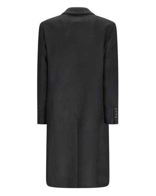 PT Torino Black Double-Breasted Coat for men