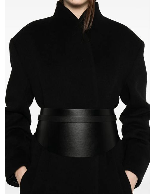 A.M.G Black Cashmere Coat