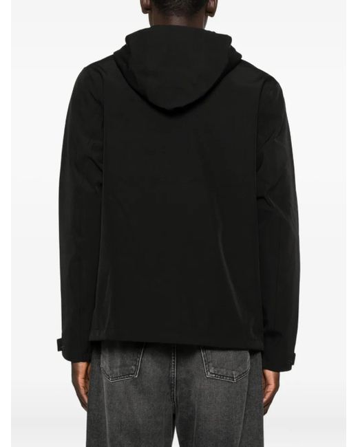 Rains Black Hooded Jacket