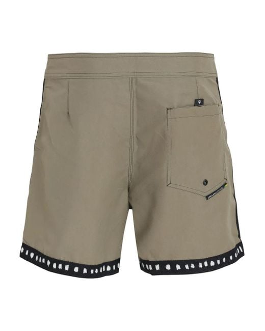 Osklen Gray Surf Edge Swim Shorts for men