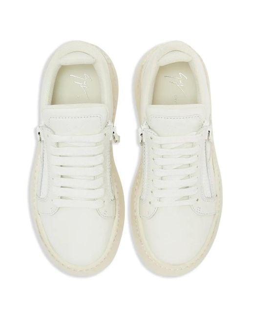 Giuseppe Zanotti White Gz94 Maxi Platform Sneakers