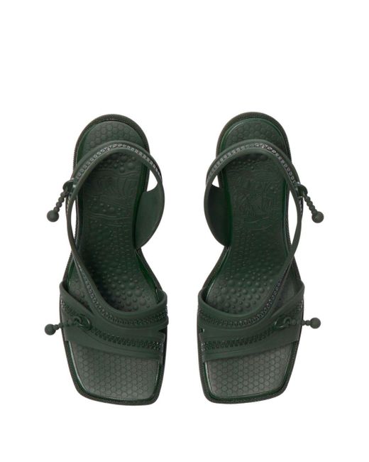 Burberry Green Sandalen mit Reißverschluss