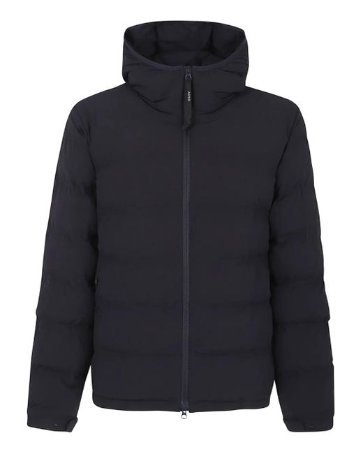 Aspesi Blue Hooded Padded Jacket for men