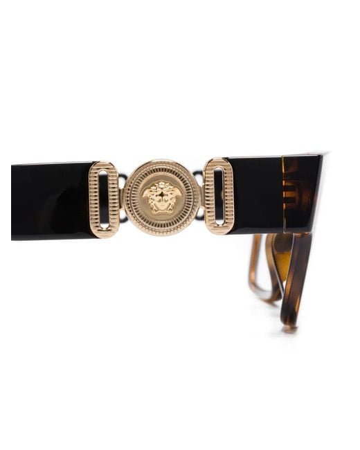 Versace Brown Tortoiseshell-Effect Glasses for men